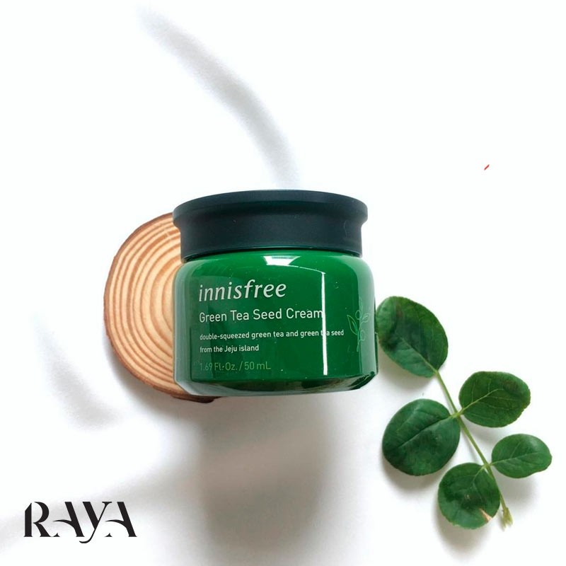کرم مرطوب کننده صورت حاوی دانه چای سبز اینیسفری Innisfree Green Tea Seed Cream