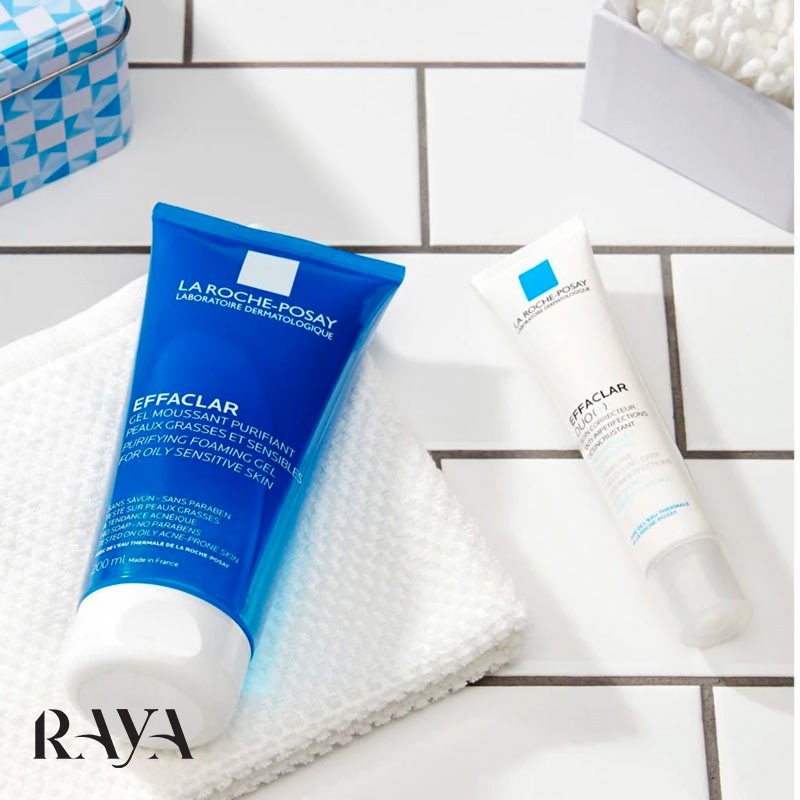 ژل شستشوی صورت پوست چرب و حساس افکلار پیوریفایینگ لاروش پوزای La Roche-Posay Effaclar Purifying Foaming Gel