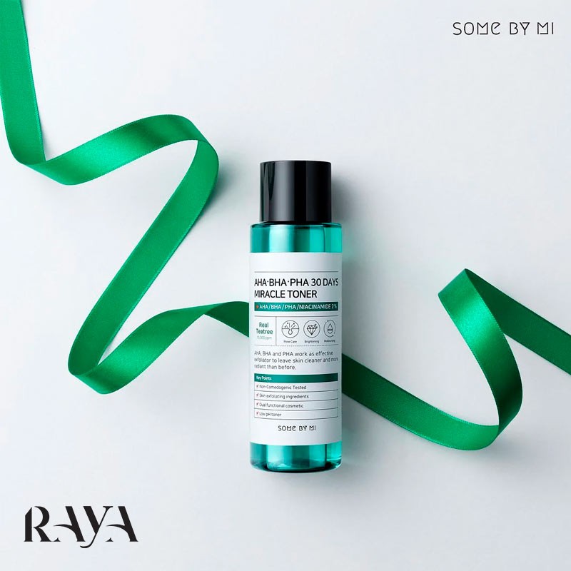 تونر لایه بردار و ضد جوش 30 روزه میراکل سام بای می حاوی آ اچ آ و بی اچ آ و پی اچ آ Some By Mi Aha.Bha.Pha 30Days Miracle Toner