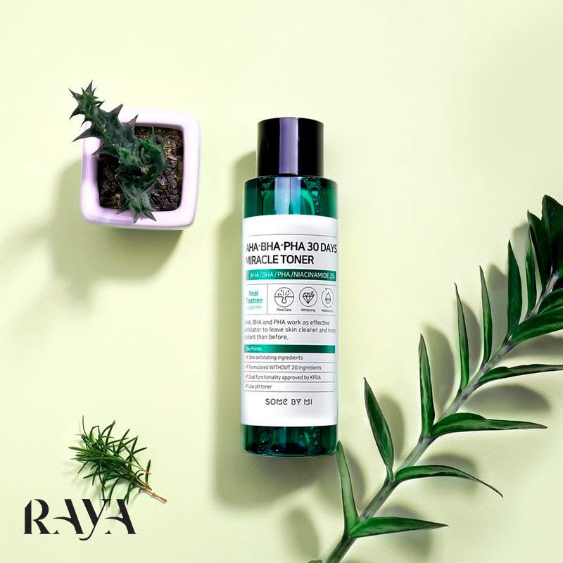 تونر لایه بردار و ضد جوش 30 روزه میراکل سام بای می حاوی آ اچ آ و بی اچ آ و پی اچ آ Some By Mi Aha.Bha.Pha 30Days Miracle Toner
