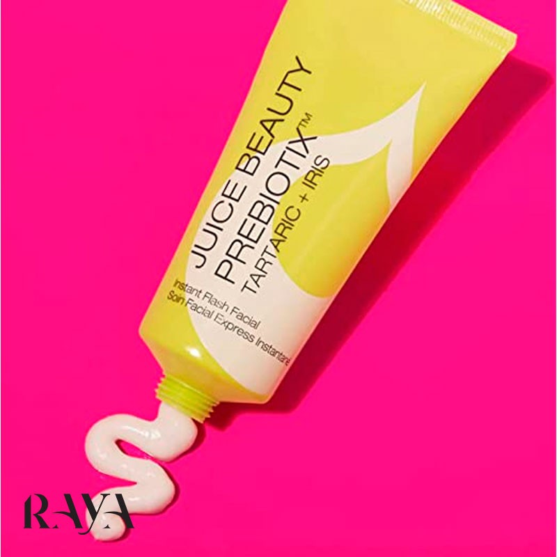 ماسک لایه بردار و پاک کننده فوری صورت پریبیوتیکس اینستنت فلاش فیشیال جویسی بیوتی Juice Beauty Prebiotix Instant Flash Facial
