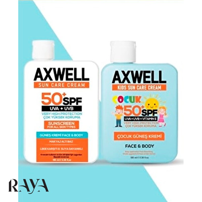 کرم ضد آفتاب ضد لک با محافظت فوق العاده بالا و SPF 50 + آکسول آرسی کازمتیک Rc Kozmetik Axwell Sun Care Cream Leke Karşıtı Güneş Kremi Çok Yüksek Koruma Spf 50+