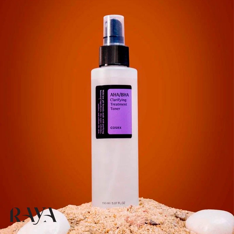 تونر لایه بردار و آبرسان پوست کلریفایینگ حاوی آ اچ آ و بی اچ آ کوزارکس Cosrx AHA/BHA Clarifying Treatment Toner