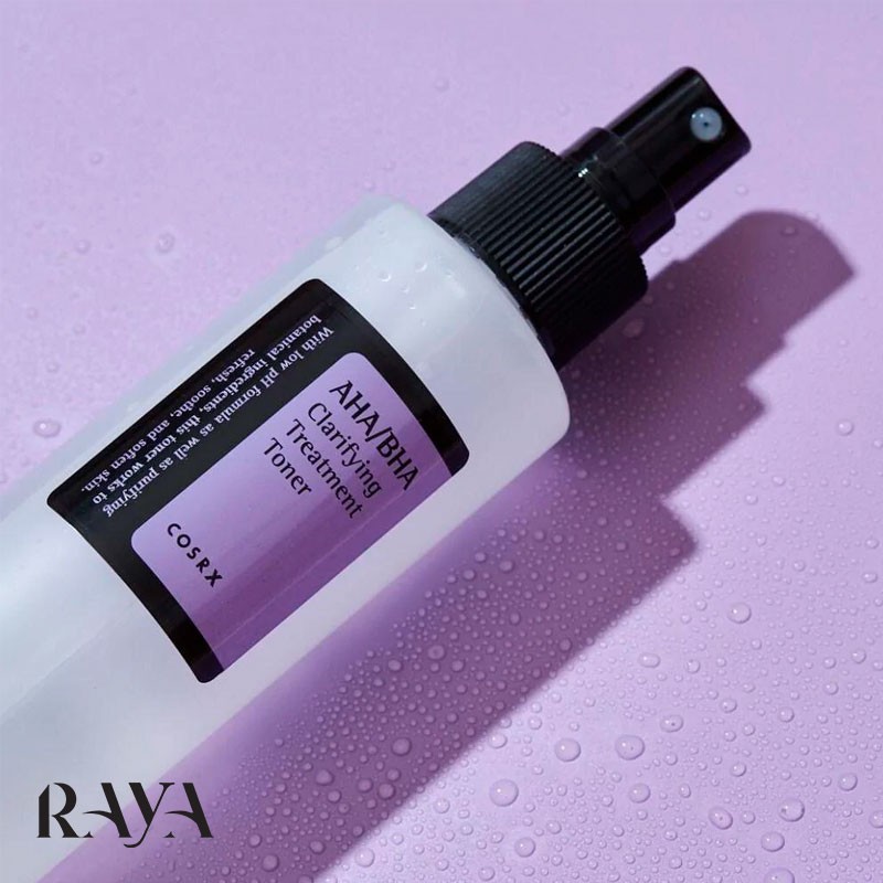 تونر لایه بردار و آبرسان پوست کلریفایینگ حاوی آ اچ آ و بی اچ آ کوزارکس Cosrx AHA/BHA Clarifying Treatment Toner