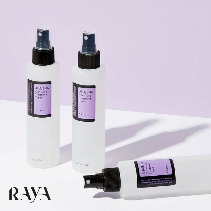 تونر لایه بردار و آبرسان پوست کلریفایینگ حاوی آ اچ آ و بی اچ آ کوزارکس Cosrx AHA/BHA Clarifying Treatment Toner
