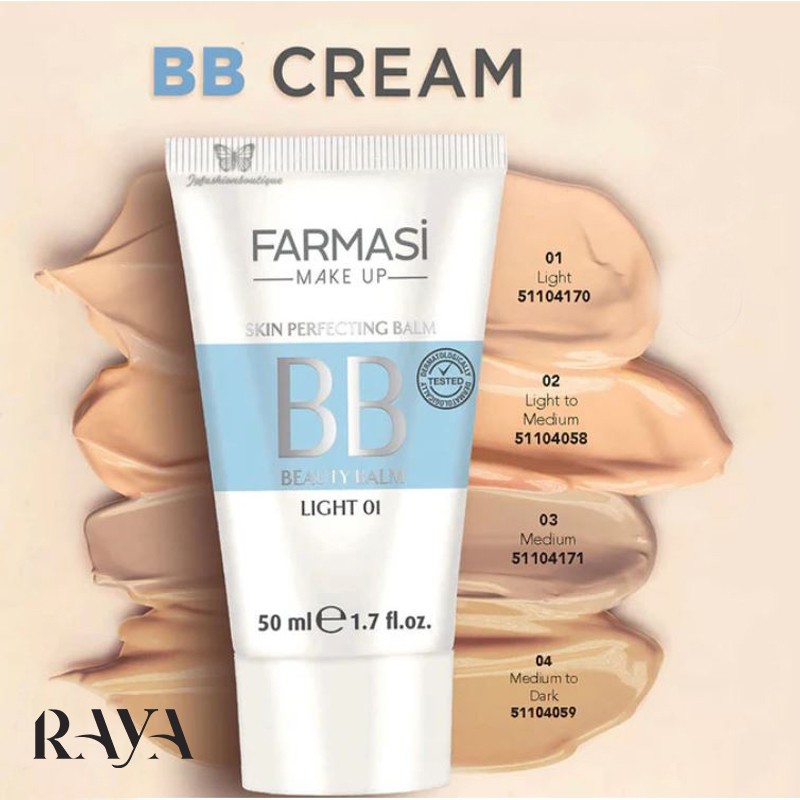 بی بی کرم مرطوب کننده فارماسی با اس پی اف 15 Farmasi BB Cream