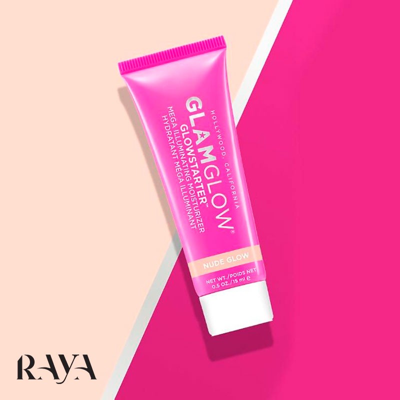 کرم مرطوب کننده و روشن کننده پوست گلم گلو مدل گلو استارتر مگا ایلومینیتینگ Glamglow Glowstarter Mega Illuminating Moisturizer