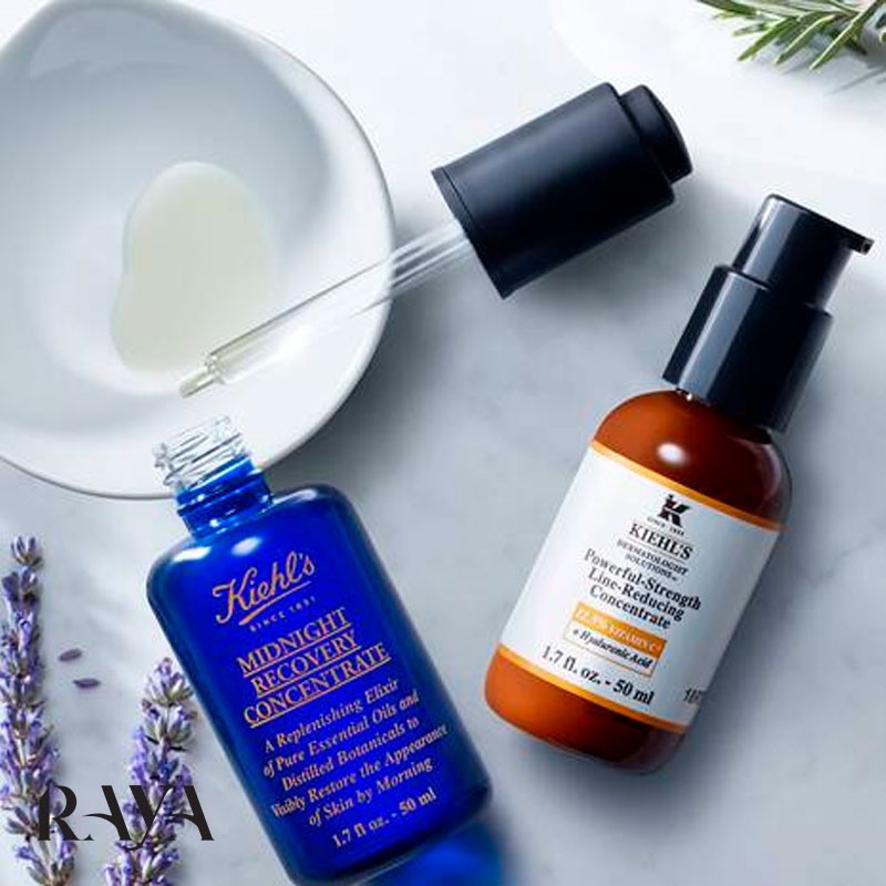 روغن شب مرطوب کننده پوست صورت میدنایت ریکاوری کنسانتره کیلز Kiehl's Midnight Recovery Concentrate Moisturizing Face Oil