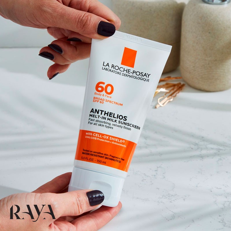 کرم ضد آفتاب صورت و بدن با SPF 100 لاروش پوزای مدل آنتلیوس ملت این میلک La Roche Posay Anthelios Melt-in Milk Sunscreen For Face & Body SPF 100
