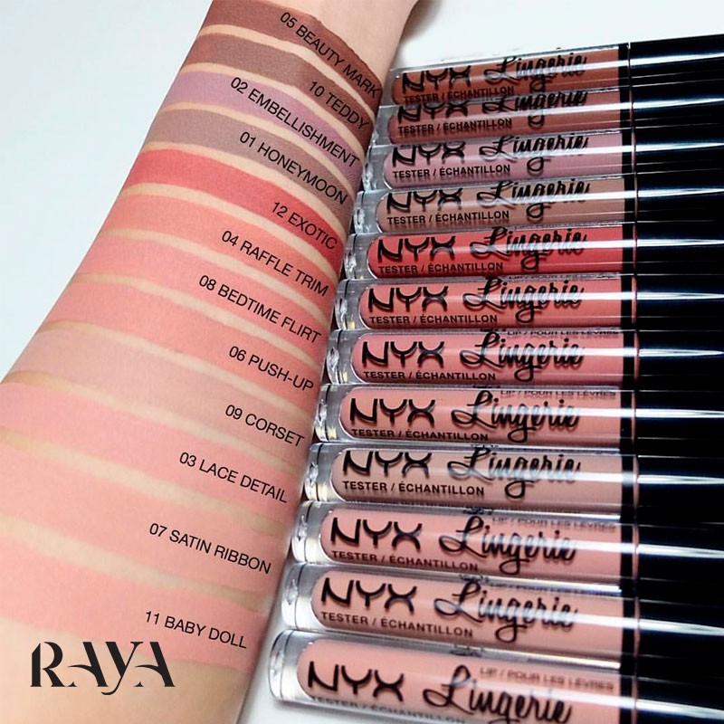 رژ لب مایع و مات نیکس مدل لیپ لینجری Nyx Lip Lingerie