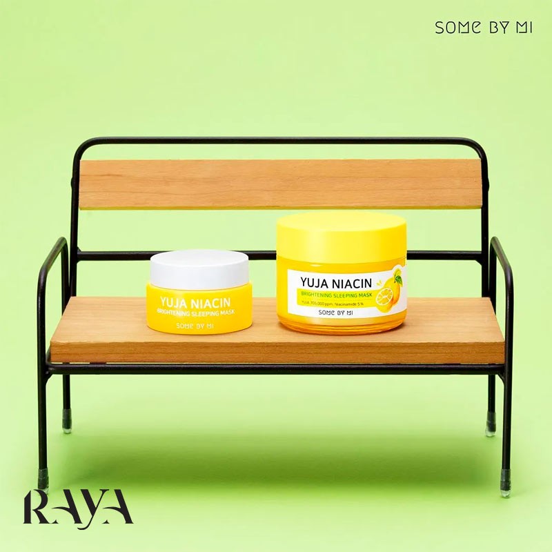 ماسک خواب آبرسان و روشن کننده پوست سام بای می مدل یوجا نیاسین Some By Mi Yuja Niacin Brightening Sleeping Mask 