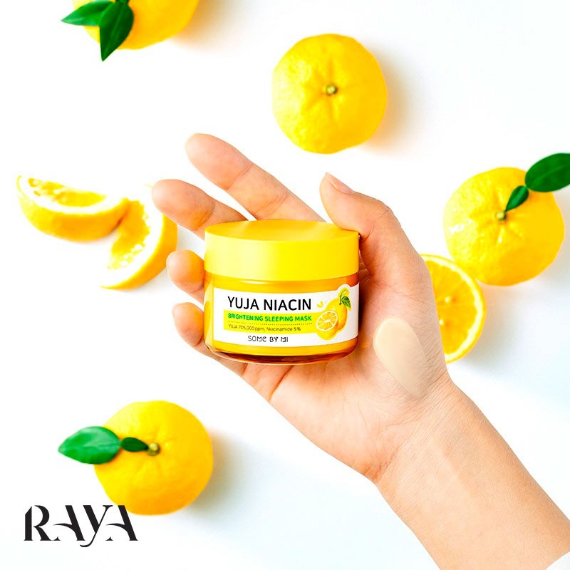 ماسک خواب آبرسان و روشن کننده پوست سام بای می مدل یوجا نیاسین Some By Mi Yuja Niacin Brightening Sleeping Mask 