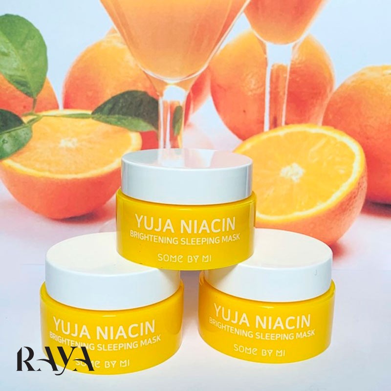 ماسک خواب آبرسان و روشن کننده پوست سام بای می مدل یوجا نیاسین Some By Mi Yuja Niacin Brightening Sleeping Mask 