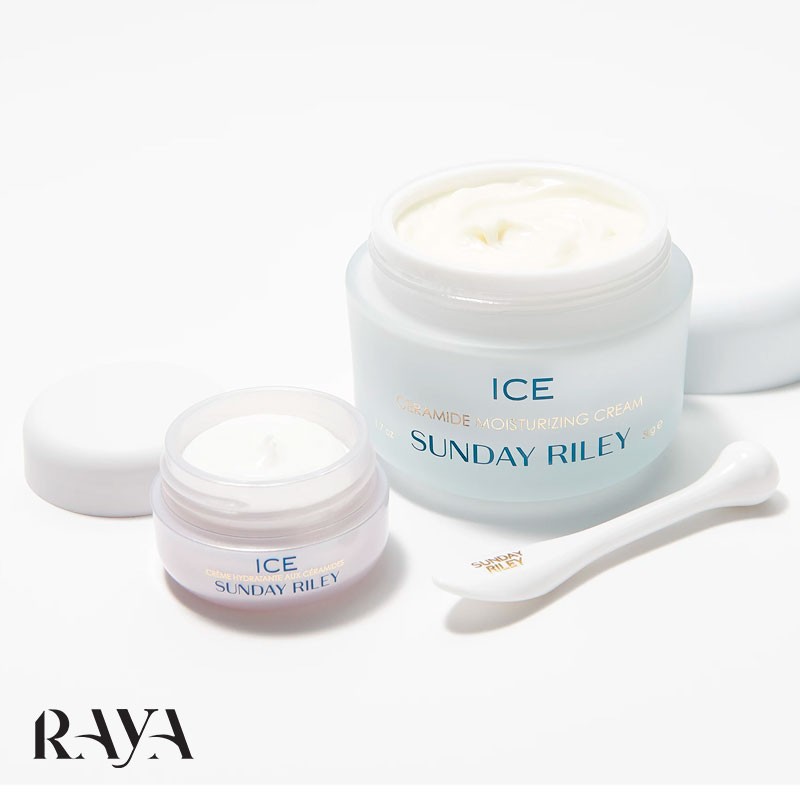 کرم مرطوب کننده پوست آیس سرامید ساندی ریلی Sunday Riley ICE Ceramide Moisturizing Cream