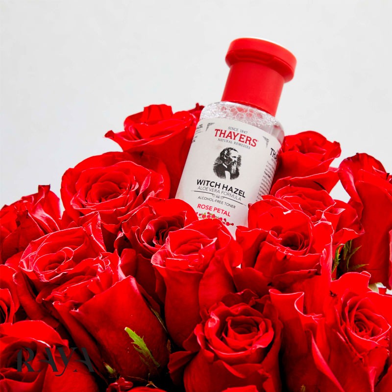 تونر آبرسان صورت حاوی گلبرگ گل رز تایرز مدل رز پتال Thayers Rose Petal Facial Toner