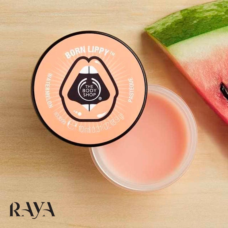 بالم لب مرطوب کننده و مغذی میوه ای بادی شاپ The Body Shop Born Lippy Lip Balm Pot