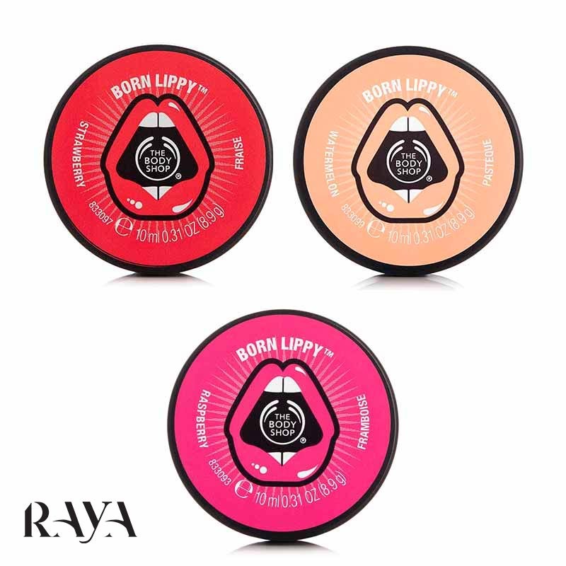 بالم لب مرطوب کننده و مغذی میوه ای بادی شاپ The Body Shop Born Lippy Lip Balm Pot
