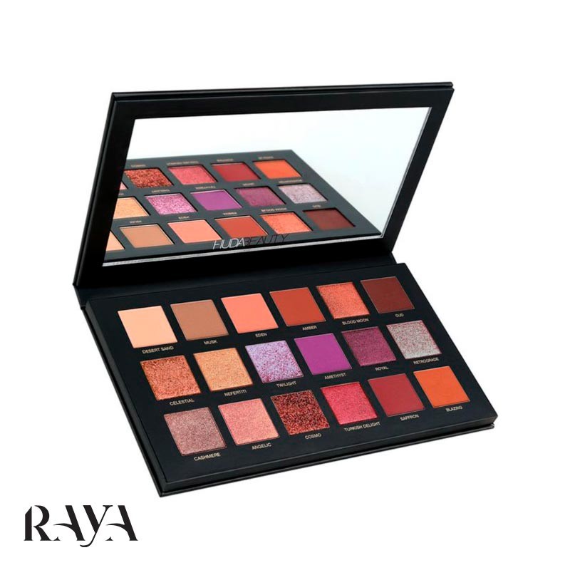 پالت سایه چشم 18 رنگ هدی بیوتی مدل دیزرت داسک Huda Beauty Desert Dusk Eyeshadow Palette