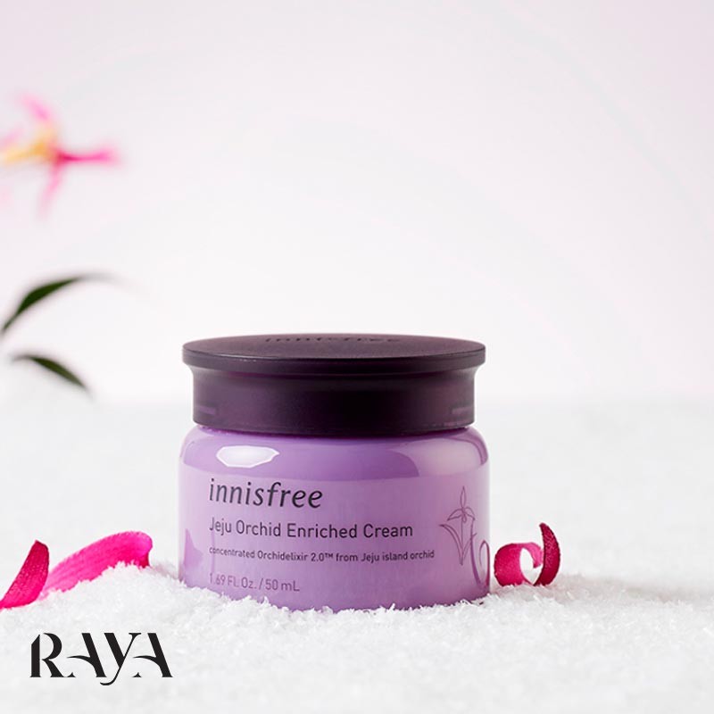 کرم آبرسان و مرطوب کننده پوست حاوی ارکیده ججو اینیسفری Innisfree Jeju Orchid Enriched Cream
