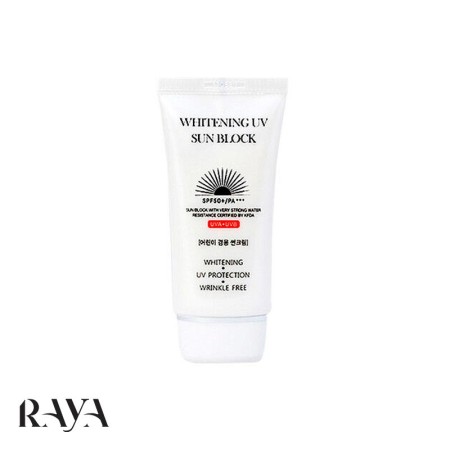 کرم ضد آفتاب یکدست کننده پوست جیگوت مدل وایتنینگ یووی سان بلاک با SPF50+ و PA+++