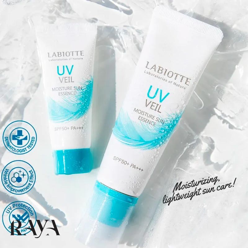 اسانس ضد آفتاب سبک و آبرسان لابیوته مدل یووی ویل Labiotte UV Veil Moisture Sun Essence SPF50+ PA+++