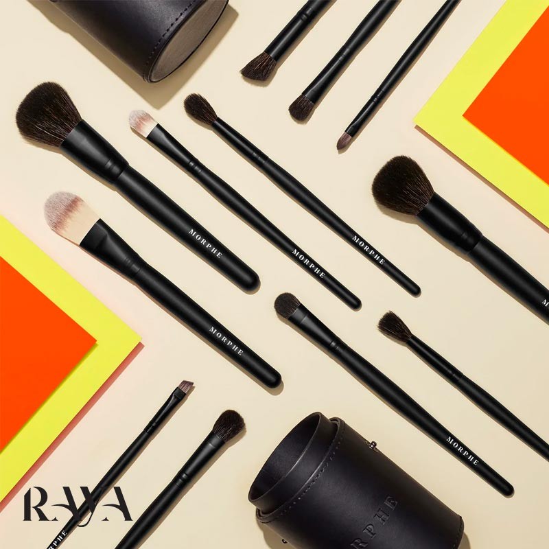 ست براش مشکی 13 تکه صورت و چشم مورفی مدل ویکی مود Morphe Vacay Mode 13-Piece Face & Eye Brush Set