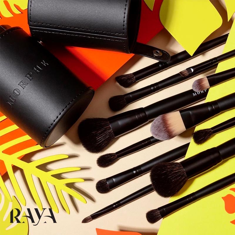 ست براش مشکی 13 تکه صورت و چشم مورفی مدل ویکی مود Morphe Vacay Mode 13-Piece Face & Eye Brush Set