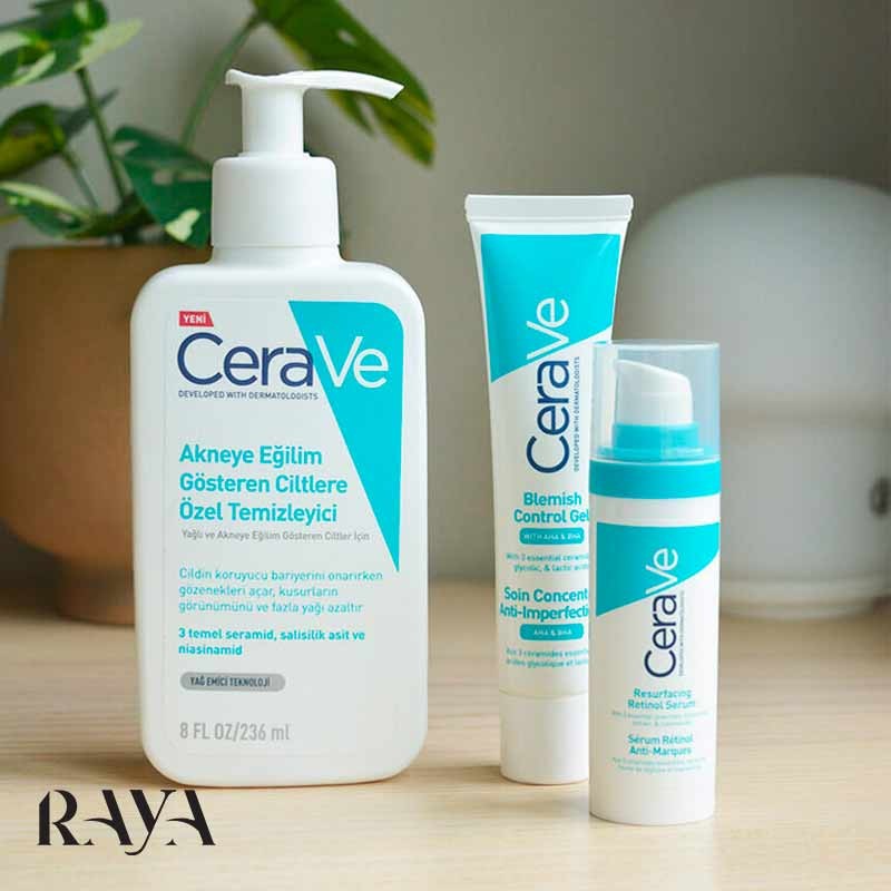 ژل شوینده صورت ضد جوش سراوه مخصوص پوست های چرب و مستعد آکنه Cerave Blemish Control Cleanser