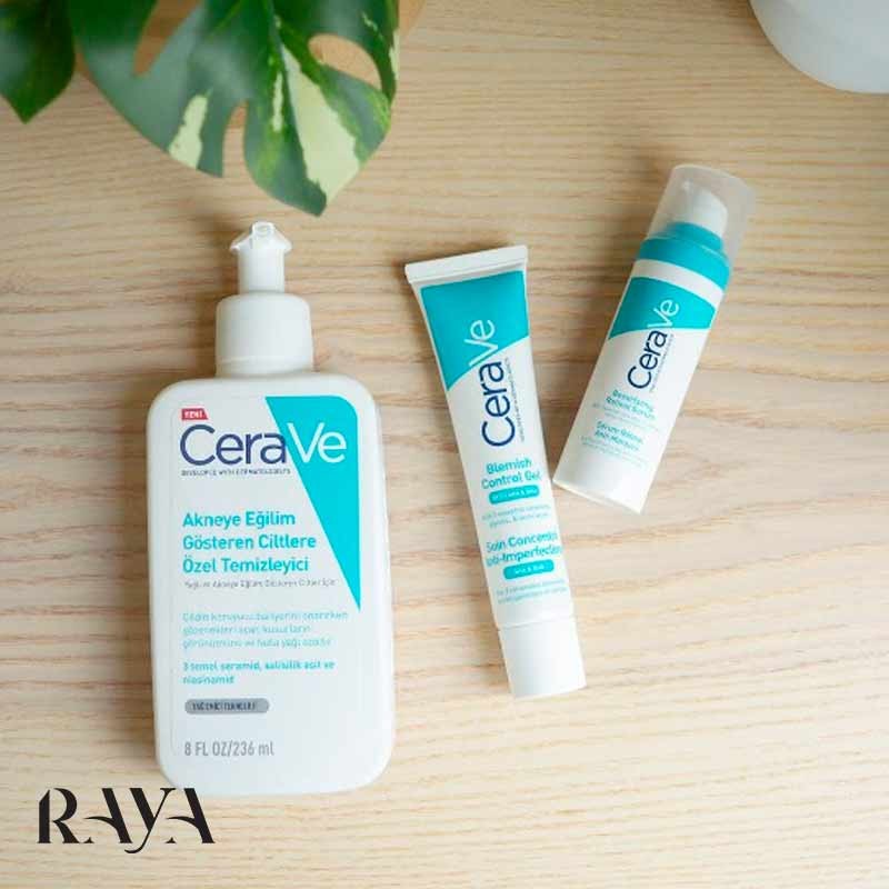 ژل شوینده صورت ضد جوش سراوه مخصوص پوست های چرب و مستعد آکنه Cerave Blemish Control Cleanser