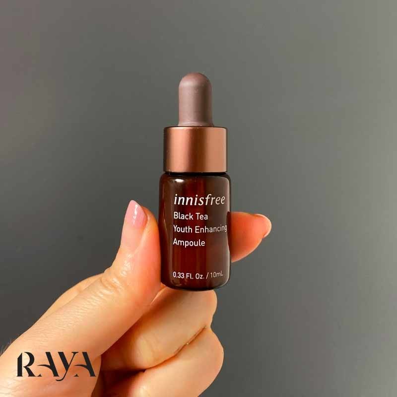 آمپول جوانساز و مرطوب کننده پوست حاوی چای سیاه اینیسفری Innisfree Black Tea Youth Enhancing Ampoule