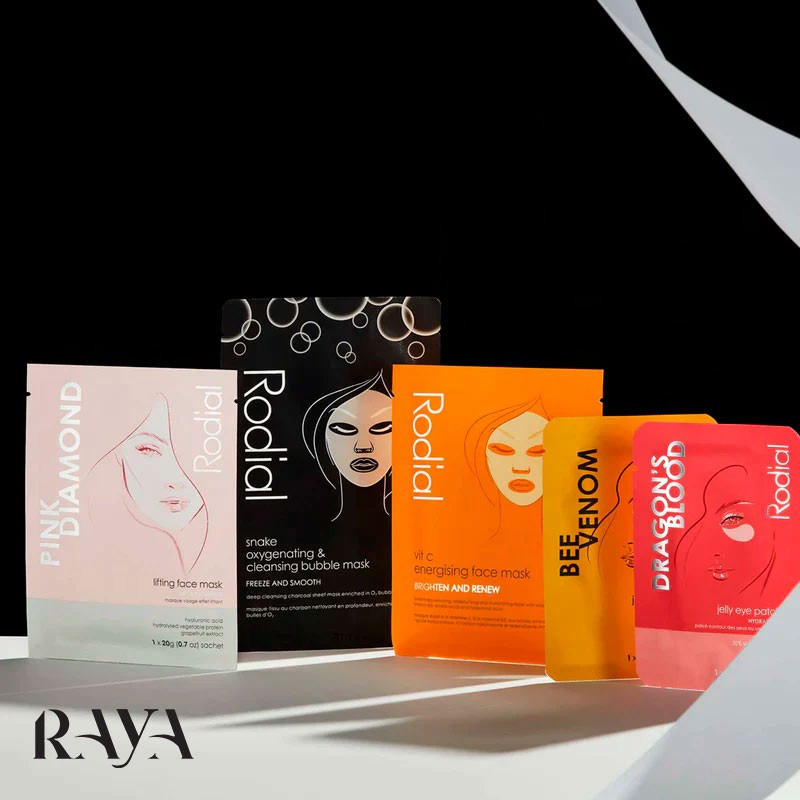 ماسک ورقه ای لیفت و روشن کننده فوری صورت الماس صورتی رودیال مدل پینک دیاموند لیفتینگ Rodial Pink Diamond Instant Lifting Face Mask Individual Sachet