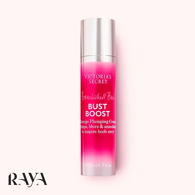 کرم حجم دهنده و تقویت کننده سینه و بدن ویکتوریا سکرت با رایحه بامبشل Victoria's Secret Bombshell Body Bust Boost Cleavage Plumping Cream