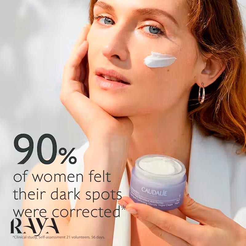 کرم شب گلیکولیک اسید ضد لک و روشن کننده پوست وینوپرفکت کدلی Caudalie Vinoperfect Dark Spot Correcting Glycolic Night Cream