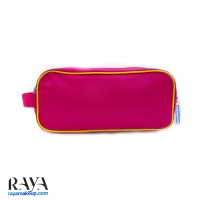 کیف لوازم آرایشی پارچه ای با رنگ صورتی کلینیک