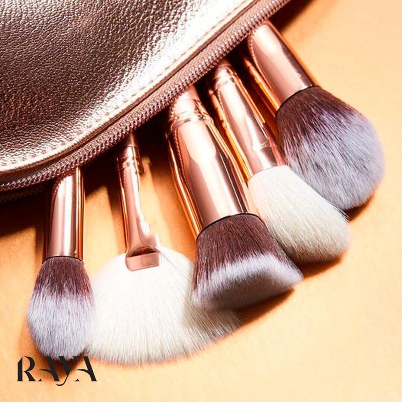 ست براش 5 تکه مورفی مدل کامپلکشن گلز با کیف طلایی Morphe Complexion Goals Brush Set