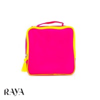 کیف لوازم آرایشی پارچه ای با رنگ صورتی کلینیک