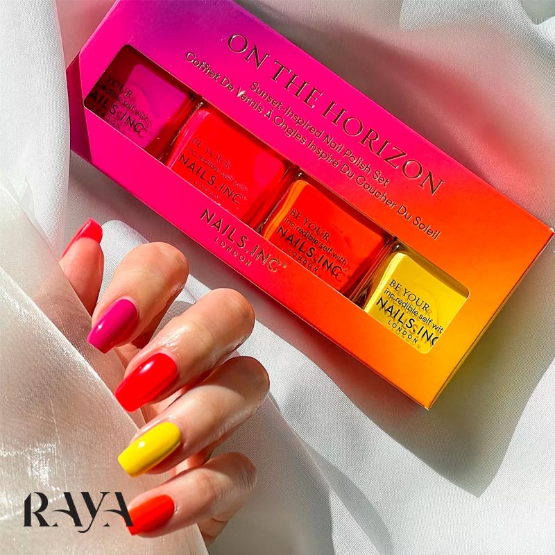 لاک ناخن نیلز اینک رنگ قرمز براق Nails inc Be Your inc. Redible Self With Nails. iNC, London