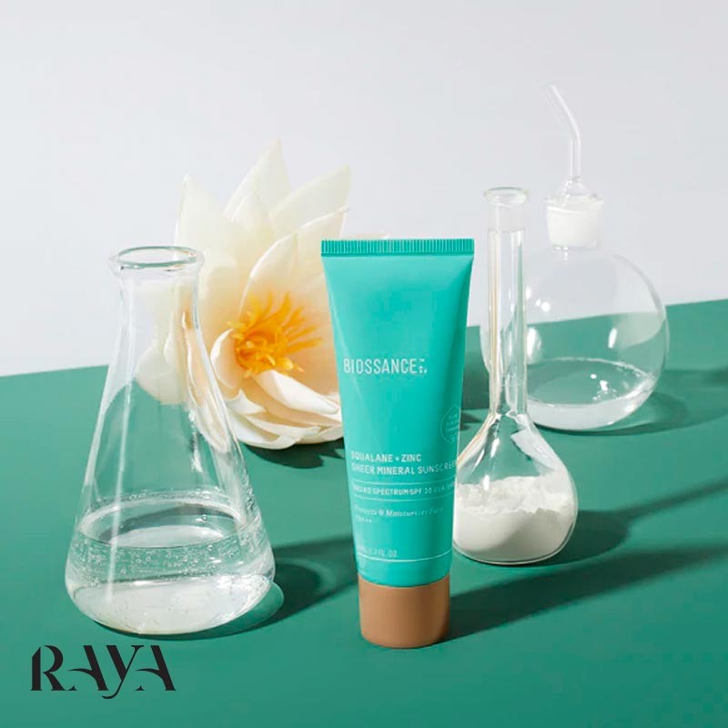 کرم ضد آفتاب مینرال و فیزیکی اسکوالن + زینک بایوسانس اس پی اف 30 Biossance Squalane Zinc Sheer Mineral Sunscreen SPF 30 PA