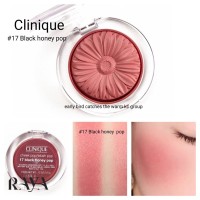 رژگونه پودری کلینیک مدل چیک پاپ رنگ black honey Pop فول سایز