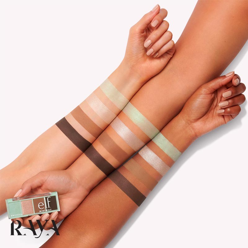 پالت سایه چشم 4 تایی الف مدل مینت ملت رنگ چاکلت مینت E.l.f. Mint Melt Eyeshadows