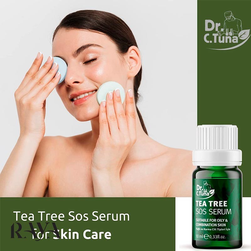 سرم ضدجوش تی تری اس او اس حاوی روغن درخت چای دکتر سی تونا فارماسی Farmasi Dr. C. Tuna Tea Tree Series SOS Serum 10 ML