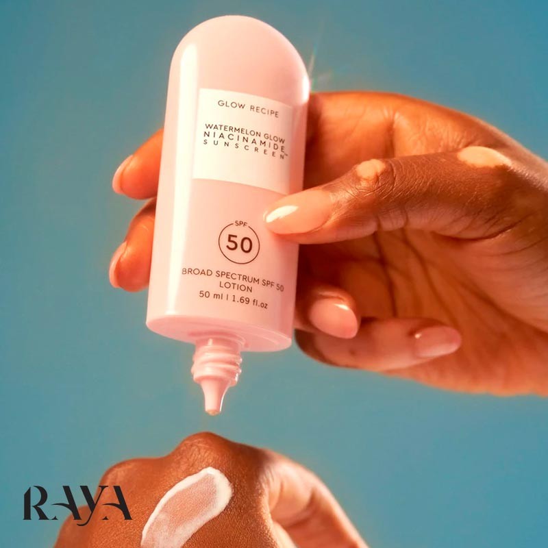 کرم ضد آفتاب هندوانه گلو نیاسینامید گلو رسیپی با Glow Recipe Watermelon Glow Niacinamide Sunscreen SPF 50
