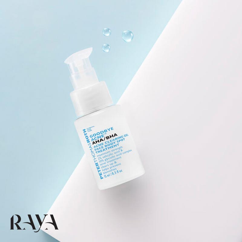 ژل ضد جوش و ضد لک صورت و بدن پیتر توماس راث حاوی آ اچ آ و بی اچ آ مدل گودبای آکنه Peter Thomas Roth Goodbye Acne AHA/BHA Acne Clearing Gel Face Body Spot Treatment