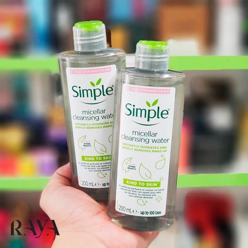 میسلارواتر پاک کننده آرایش صورت سیمپل سری کایند تو اسکین Simple Kind to Skin Micellar Cleansing Water