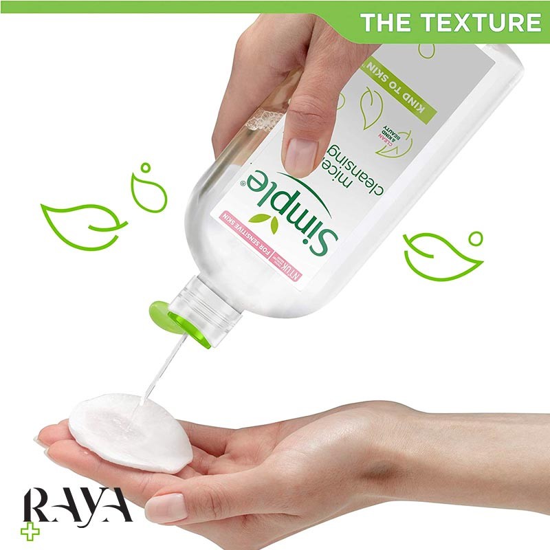 میسلارواتر پاک کننده آرایش صورت سیمپل سری کایند تو اسکین Simple Kind to Skin Micellar Cleansing Water
