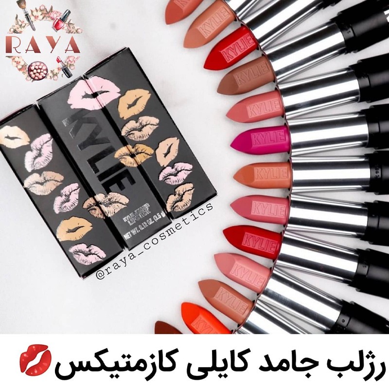 رژ لب جامد و کرمی کایلی کازمتیکس رنگ Crème Brulee حجم فول سایز