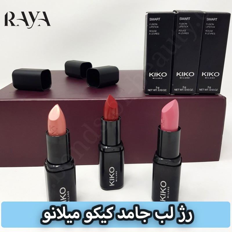 رژ لب جامد کیکو میلانو مدل اسمارت SMART رنگ VelvetRose 452 فول سایز Kiko Milano Smart Fusion Lipstick