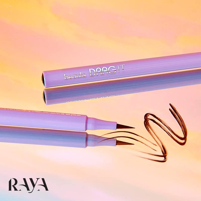 خط چشم نمدی و ماژیکی مشکی بیولیس مدل دراگ ایت Beaulis Drag It Eyeliner