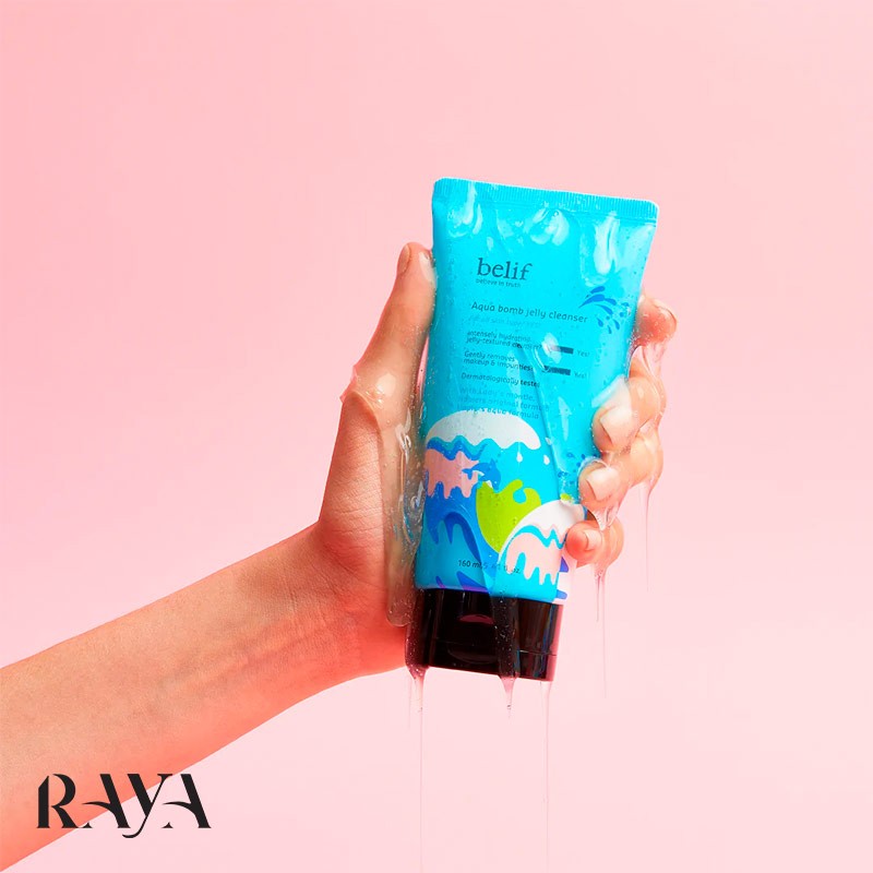 ژل شستشوی صورت آبرسان و مرطوب کننده آکوا بمب بلیف Belif Aqua Bomb Jelly Cleanser 