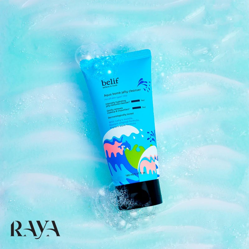 ژل شستشوی صورت آبرسان و مرطوب کننده آکوا بمب بلیف Belif Aqua Bomb Jelly Cleanser 